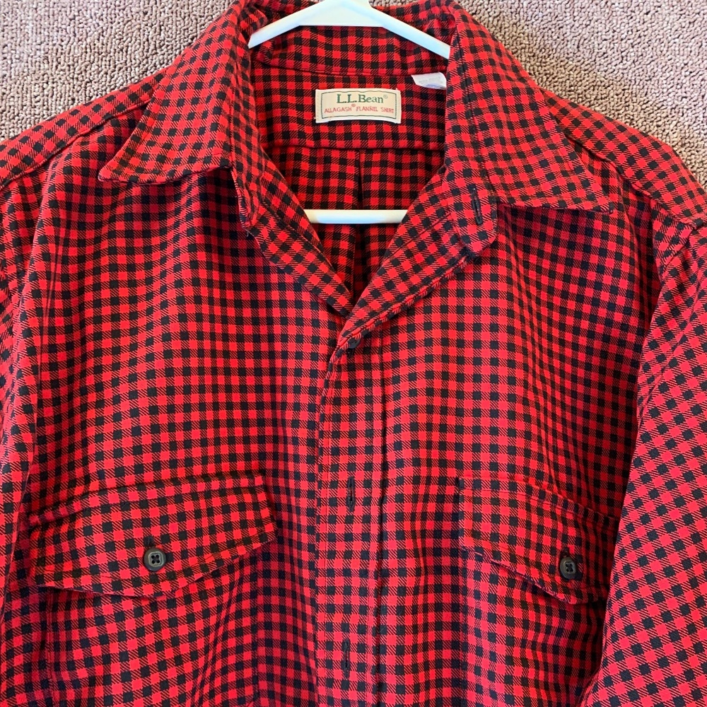 LL Bean Allagash Flannel Button Down Shirt